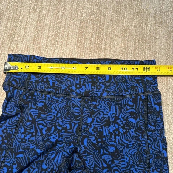 Lululemon Speed Crop Woman's Size 4 Seawheeze Leggings - Picture 5 of 8
